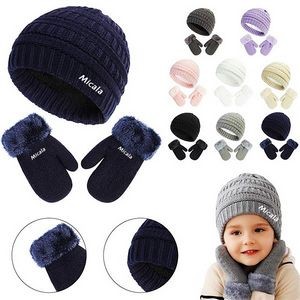 Baby Winter Breathable Hat Gloves Set