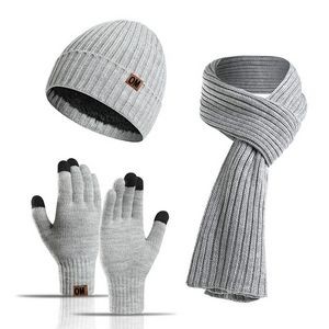 Winter Beanie Scarf Gloves Sets