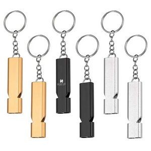 Aluminium Whistle With Keychain