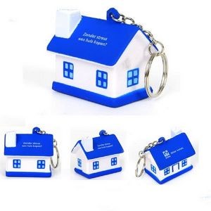 House Shaped Stress Relief Keychain Toy