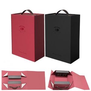 Magnetic Closure Collapsible Wine Gift Boxes