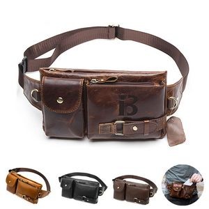Genuine Leather Waist Fanny Pack