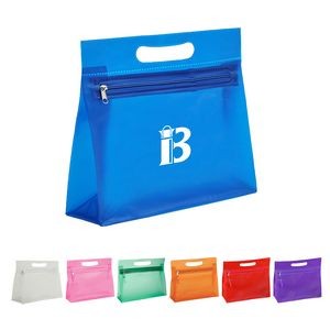 Die Cut Handle PVC Cosmetic Bag