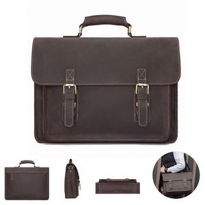 Real Leather Messenger Bag For Men And Women
