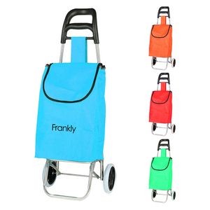 Foldable Shopping Cart For Groceries With Wheels And Bag