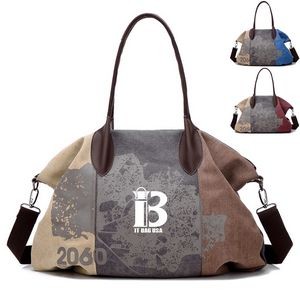 Canvas Shoulder Handbag Tote Shopper Bag For Women