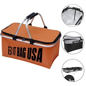 Foldable Insulated Reusable Food Delivery Shopping Bag Tote