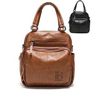 PU Leather Backpack for women