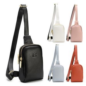 PU Leather Leisure Chest Bag