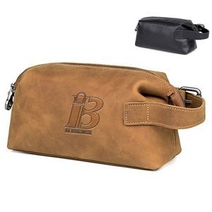Leather Wearable Cosmetic bag