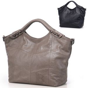 Genuine Leather Top Handle Purse Satchel Bag for Women