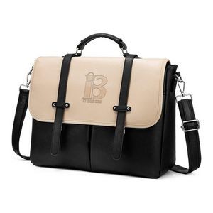 Laptop for Women 15.6 inch Briefcase PU Leather Bag
