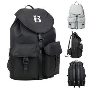 Diagonal Nylon Waterproof Shoulder Backpack