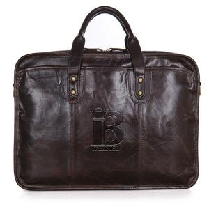 Leather Waterproof Briefcases Messenger bag for Men