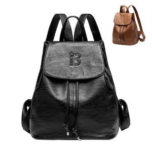 PU Leather Travel Backpack