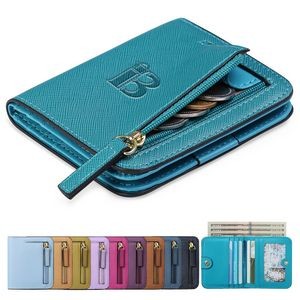PU leather Coin Purse Wallet RFID Money Clip