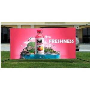 Banner 13 OZ. size 4'x 10' FT printed 1 side Piced By SQ.FT