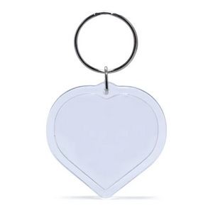 Acrylic Key Tags In Heart Shape