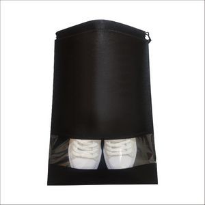 Non-woven Drawstring Shoe Bag With Clear Window