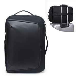 Lux & Nyx - 17" Laptop Travel Renaissance Backpack + Briefcase (Black)