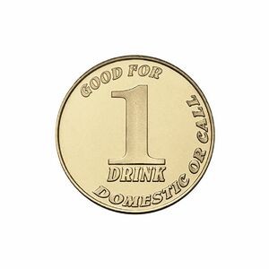 Goldine® Golden Brass Coin - Medallion High Volume (1")