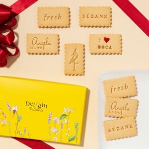 Custom Message and Logo 2-Cookie Pack with transparent cello bag