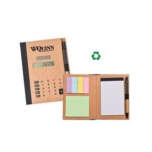 Eco-Friendly Calculate Notepad w/Sticky Notes (6"x4")