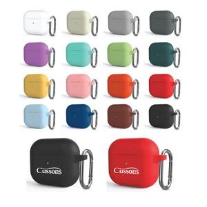 Silicone AirPods Case with Carabiner (2nd or 3rd Gen)