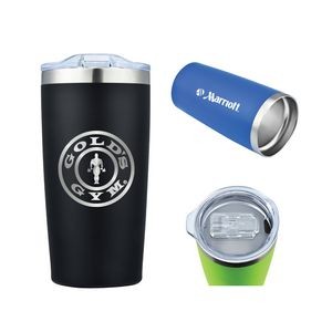 20 Oz. Powder Coated Stainless Double Wall Vacuum Tumbler