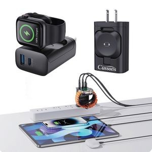 All-in-One Wall Charger with Smart Watch Compatibility