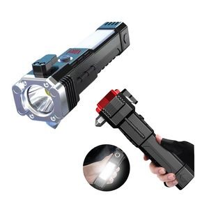 Multifunction Car Escape Tool w/ LED Flashlight and Power Bank