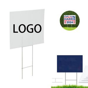 Political Plastic Signs - 12 x 16 - 1-Sided