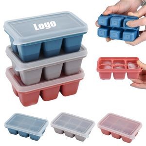 6Grids Food Grade Square Shaped Ice Cube Tray Mold