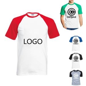 Short Sleeve Jersey O-Neck Logo Polo T Shirts