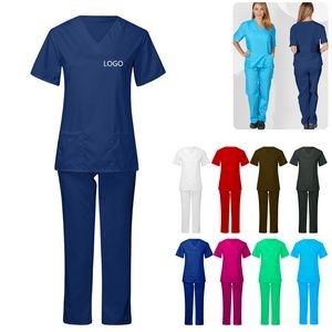V-Neck Scrubs Nurse Uniform Suit