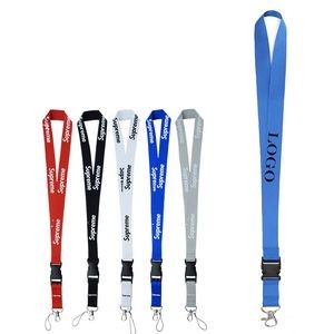 Full Color Lanyard With Buckle Release Holder