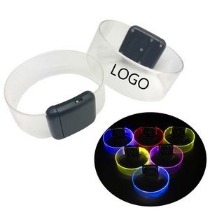 Led Light Up Glow Bracelets With Magnetic Closing Clasp