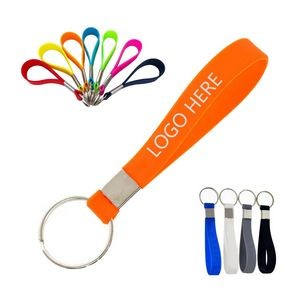 Multicolor Silicone Bracelet Keychain
