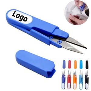 Plastic Handle Safety Cover Sewing Fishing Line Scissors