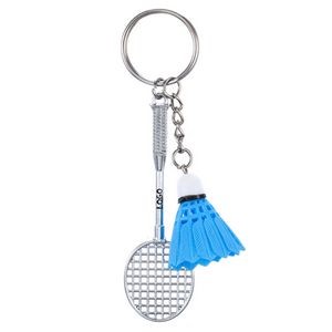 Badminton-Shaped Key Chain