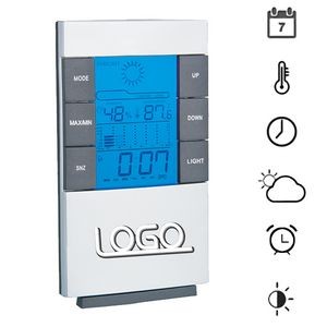 Weather Temperature And Humidity Alarm Clock