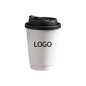 Coffee Double Layer Paper Cup 16Oz With Lid