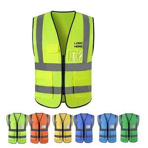 Reflective Safety Vest With Pockets