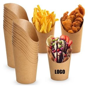 14Oz Disposable Kraft Paper French Fries Ice Cream Cup