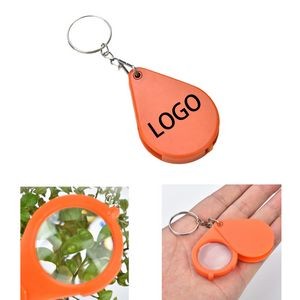Magnifier Folding Glass With Key Chain