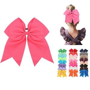 8 INCH Large Size Bow Hair Tie