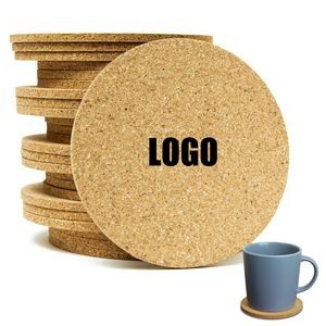 Natural Thick Heat-Resistant Round Cork Coasters Cup Mat