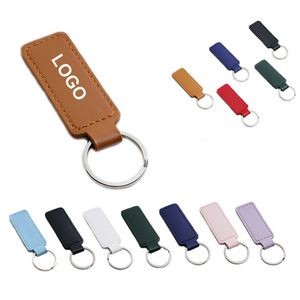 Automobile Double-Sided Leather Key Chain