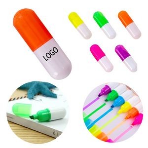 Mini Pill Shaped Highlighter Pens