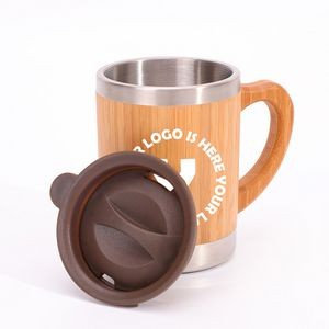 Bamboo Stainless Steel Coffee Mug